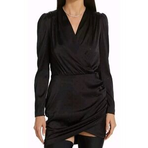 Generation Love‎ Rafael Crystal Long Sleeve Mini Dress Black Women's Size XS
